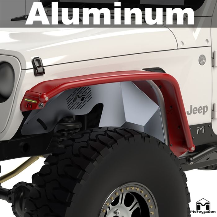 Aluminum Overland Tube Fenders, JL Wrangler/JT Gladiator, Front, Pair