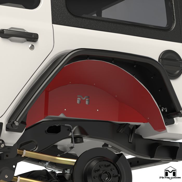 JL Wrangler Replacement Aluminum Inner Fender Set, Rear