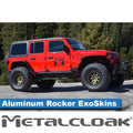 Aluminum Rocker ExoSkin, No Bolts, Pair, 4-Door, JL Wrangler | JT Gladiator