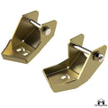 JL Wrangler Rear Bolt On Shock Bracket Skid Plate, Pair