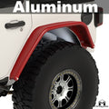Aluminum Overland Tube Fenders, JL Wrangler, Rear, Pair