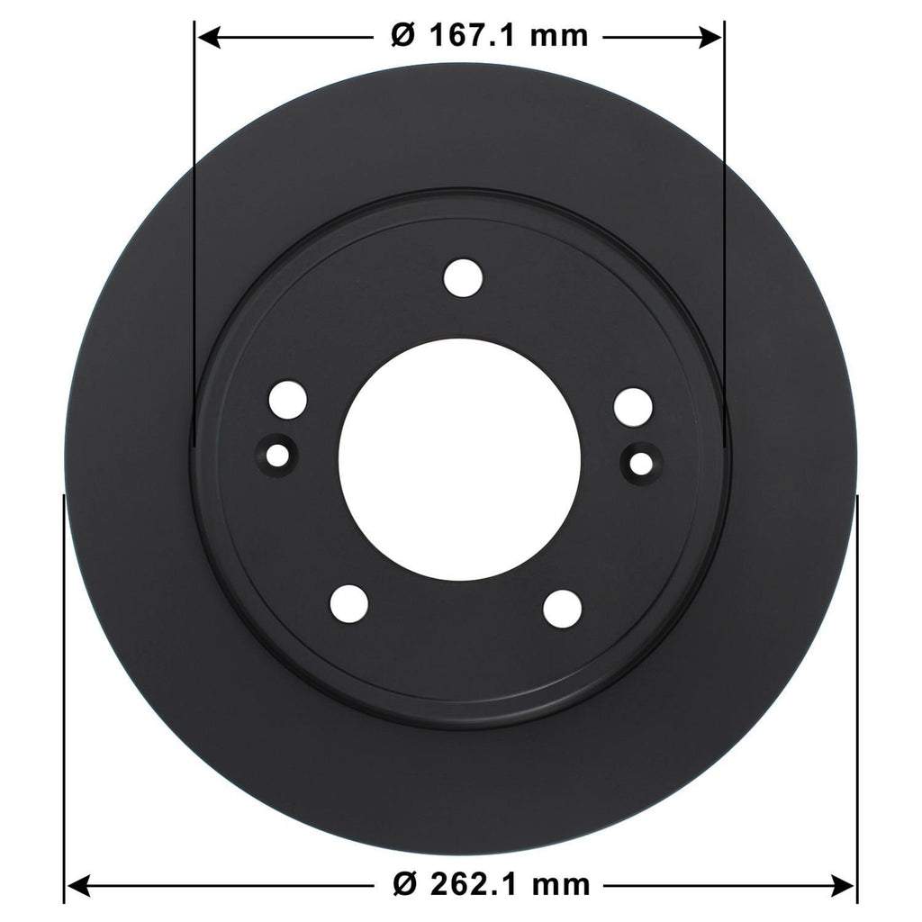 Gold Disc Brake Rotor 70125DG