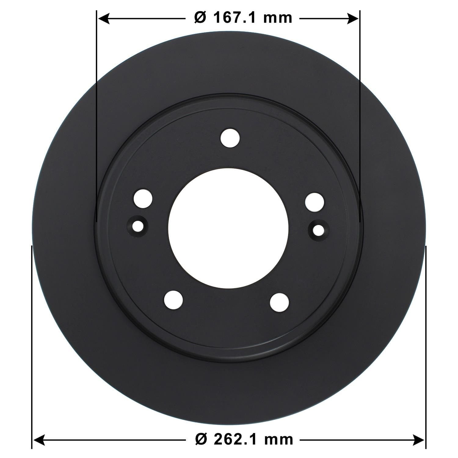 Gold Disc Brake Rotor 70125DG