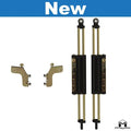 JK Wrangler Front 3.5" 6Pak BLACK Shocks, Pair