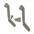 TJ/LJ Lower Front Extended Sway Bar Tabs (Axle Side)