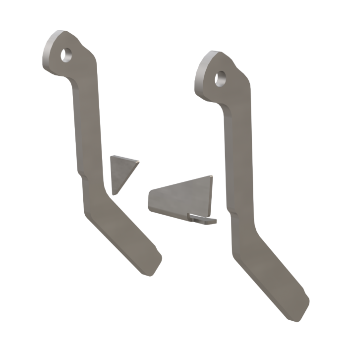 TJ/LJ Lower Front Extended Sway Bar Tabs (Axle Side)