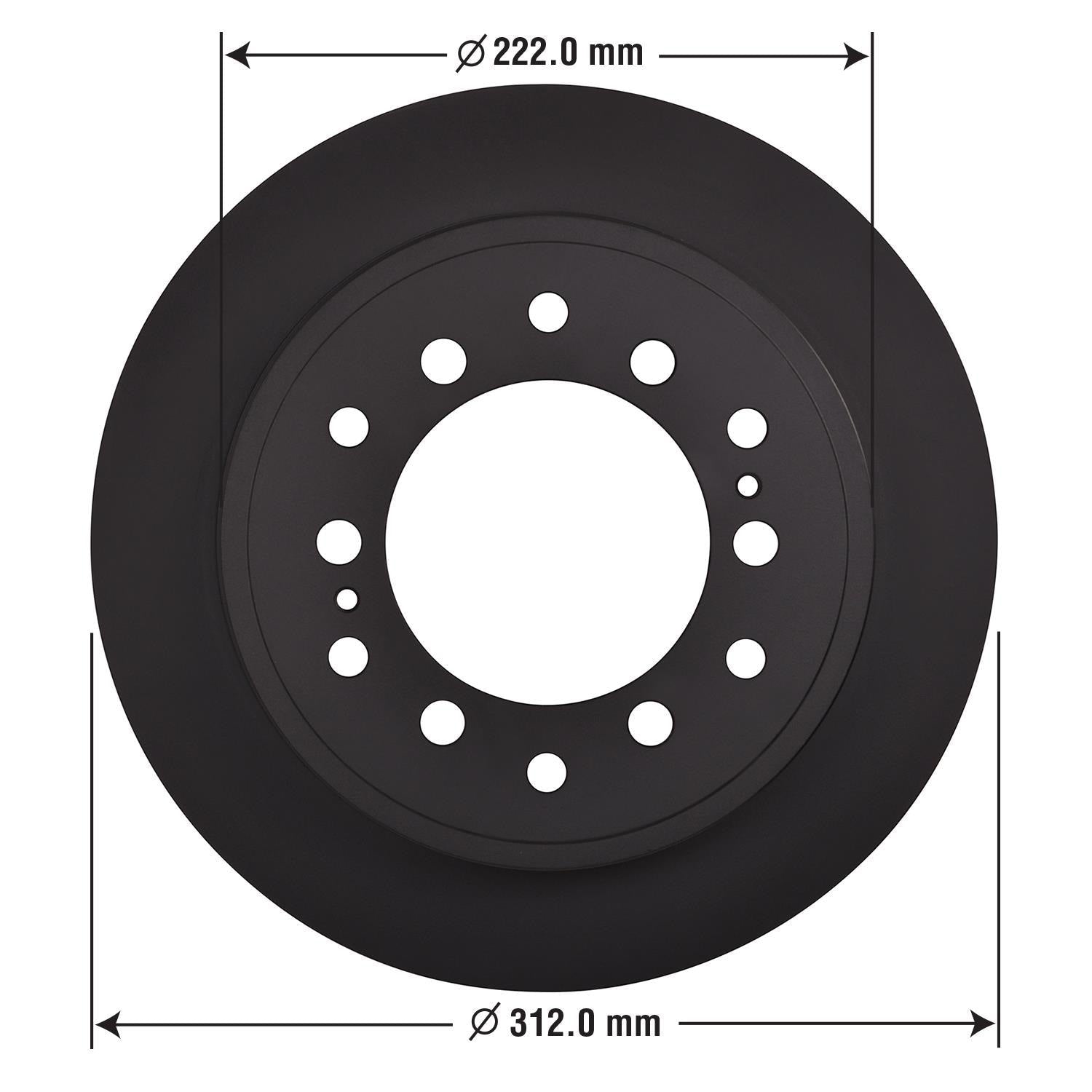 Gold Disc Brake Rotor 71918DG