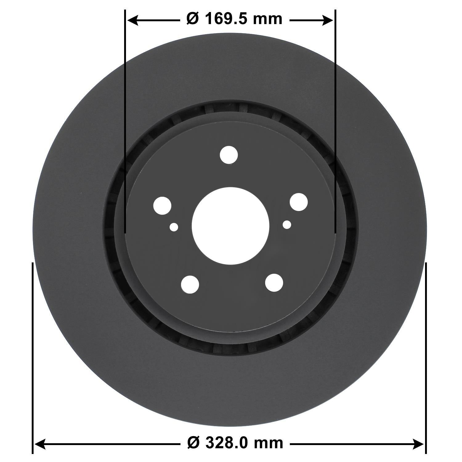 Gold Disc Brake Rotor 71957DG