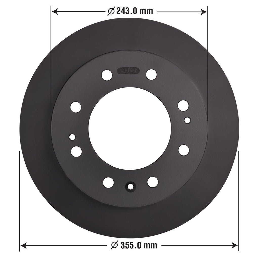 Gold Disc Brake Rotor 72020DG