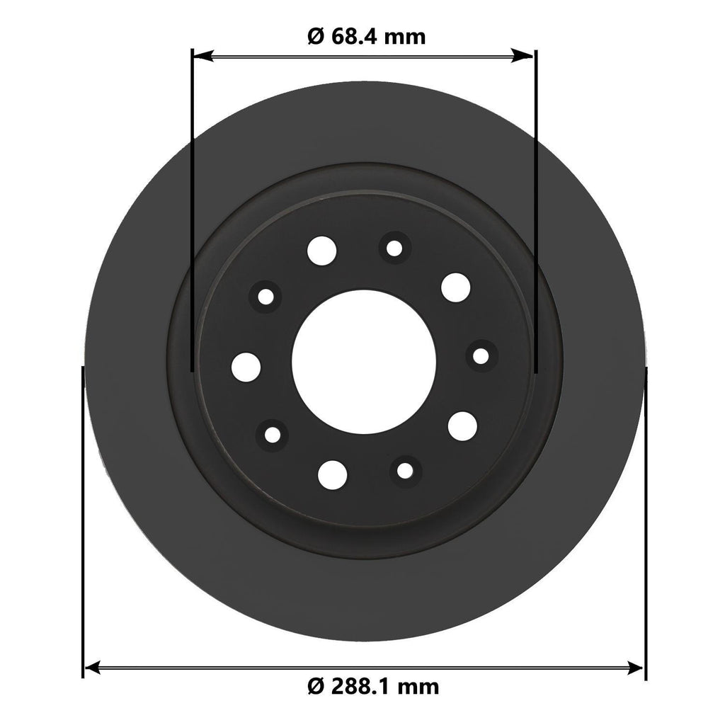 Gold Disc Brake Rotor 72049DG