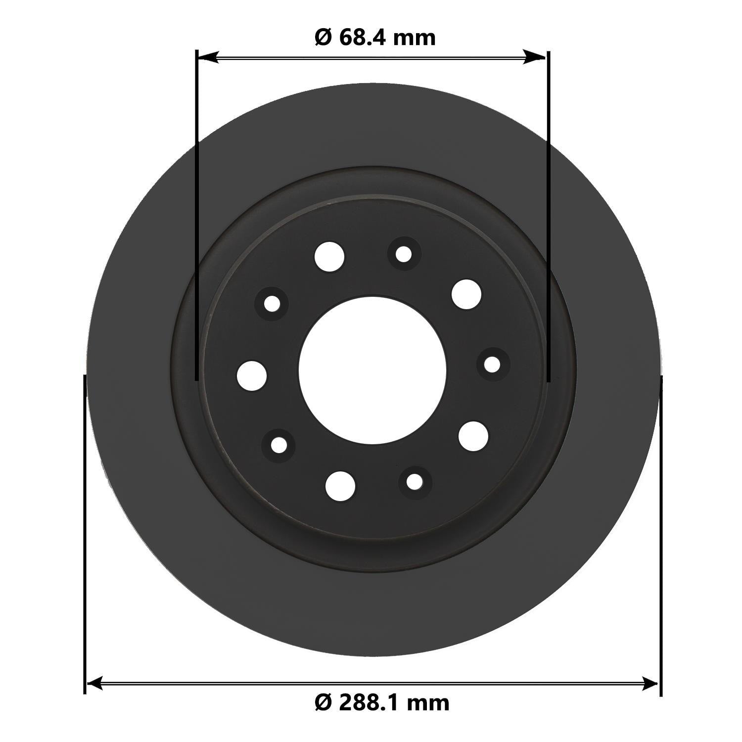 Gold Disc Brake Rotor 72049DG