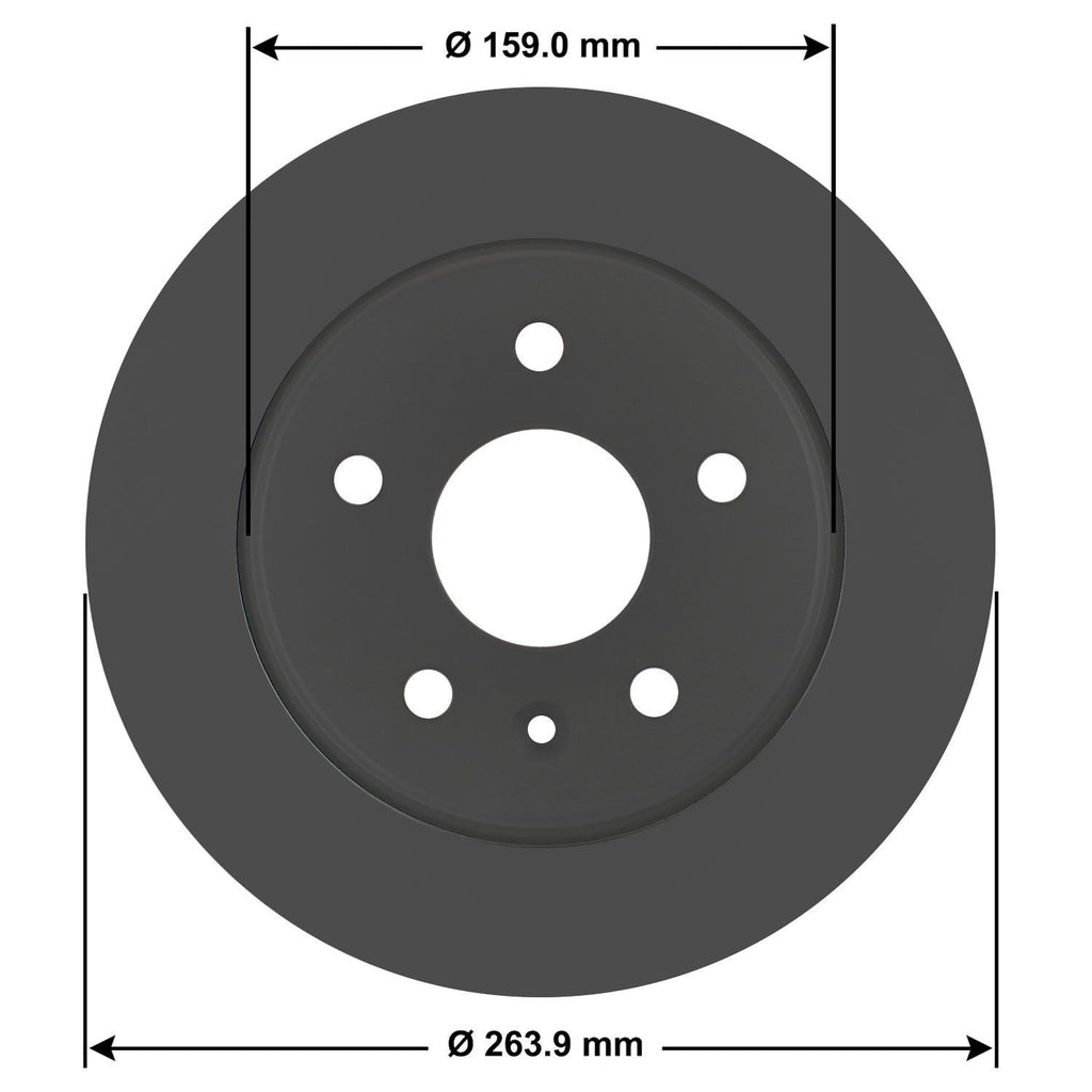 Gold Disc Brake Rotor 72073DG