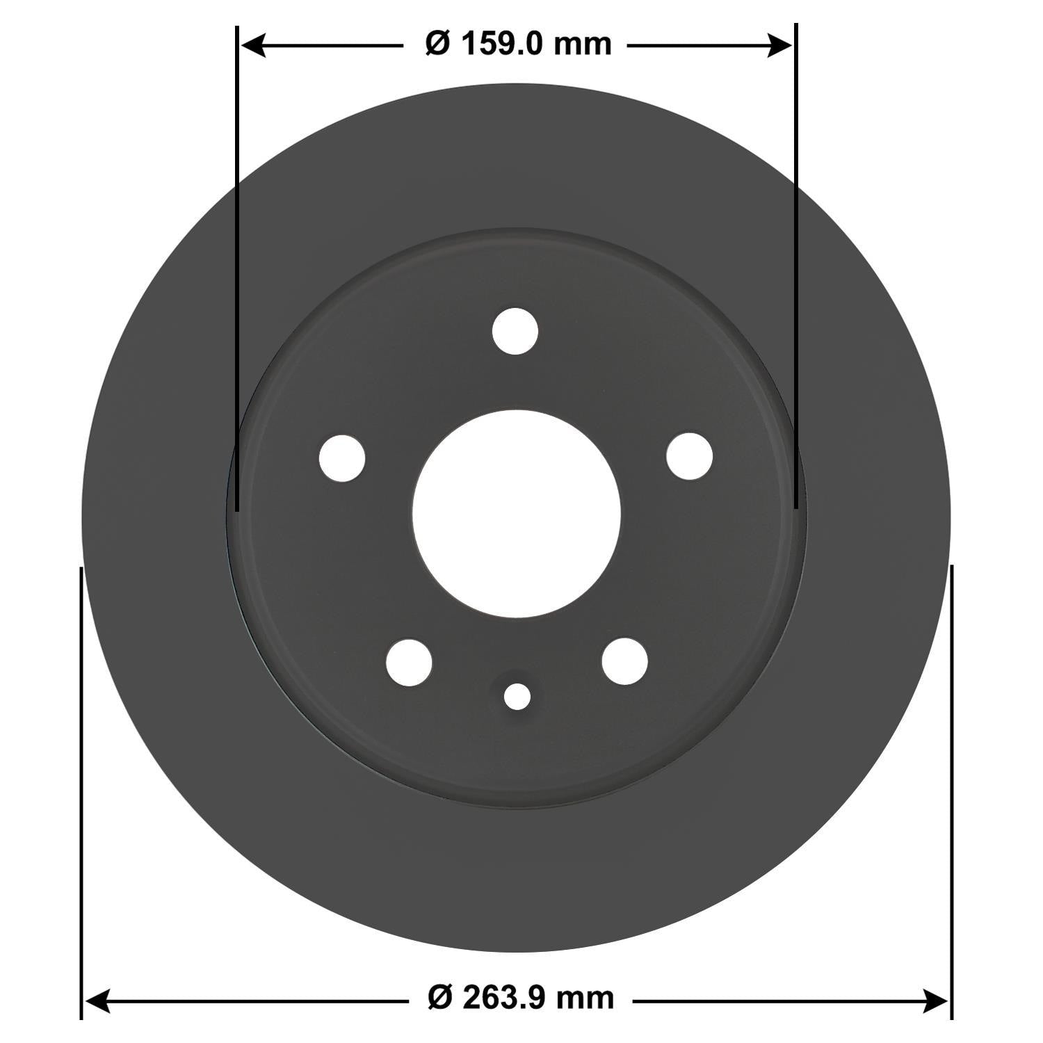 Gold Disc Brake Rotor 72073DG