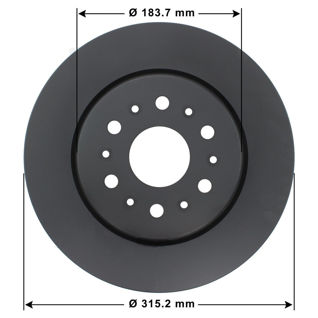 Gold Disc Brake Rotor 72077DG