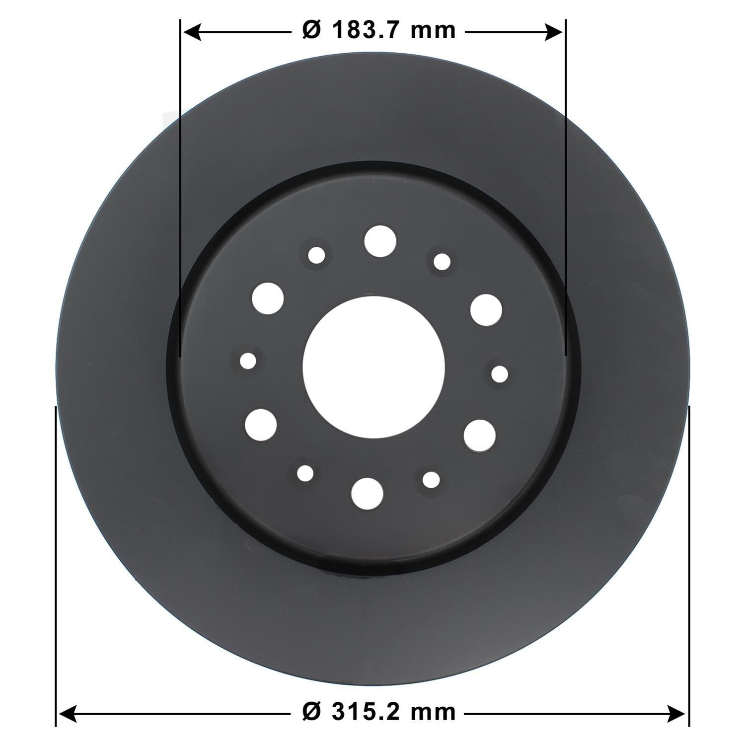 Gold Disc Brake Rotor 72077DG