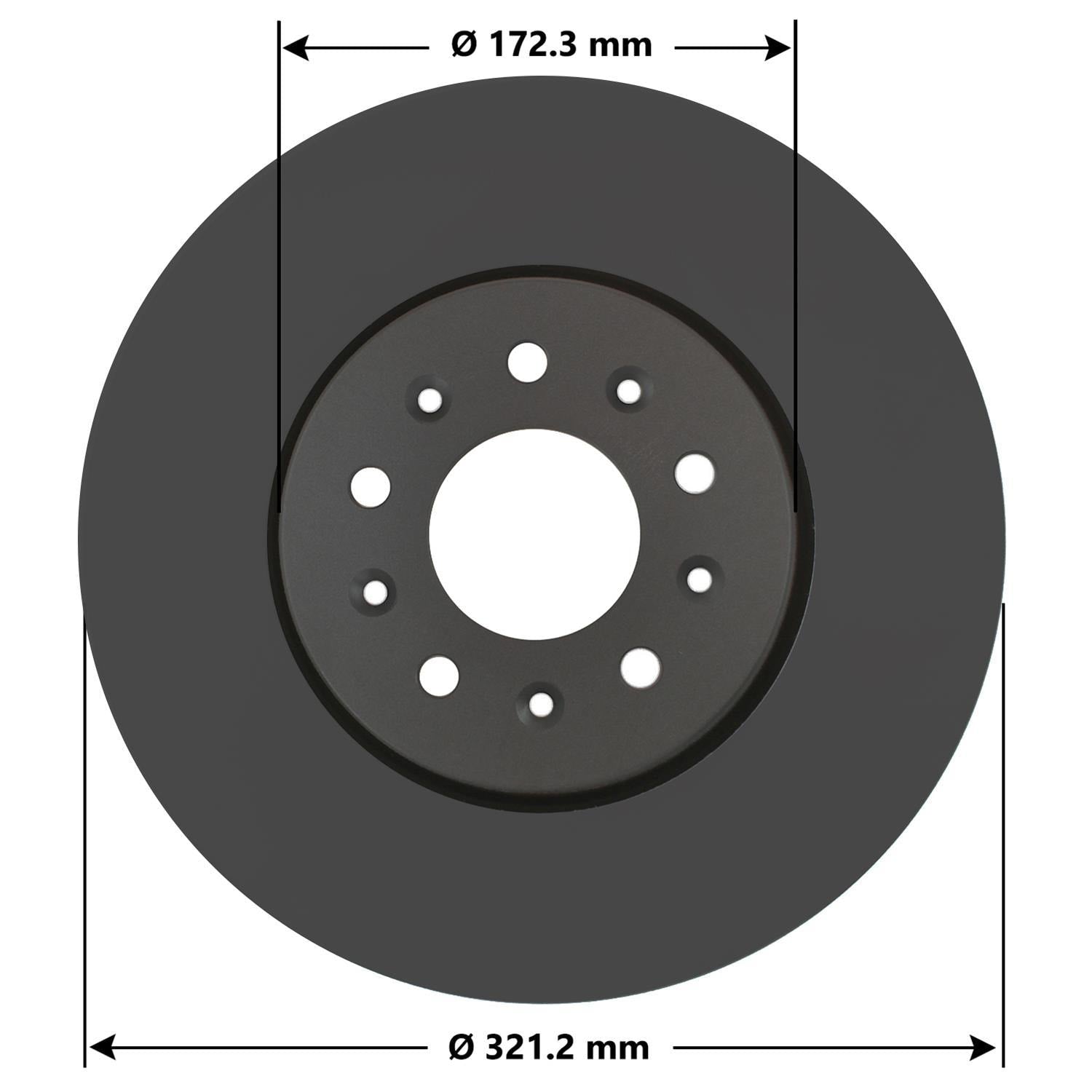 Gold Disc Brake Rotor 72078DG