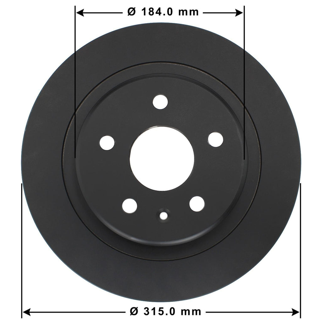 Gold Disc Brake Rotor 72095DG