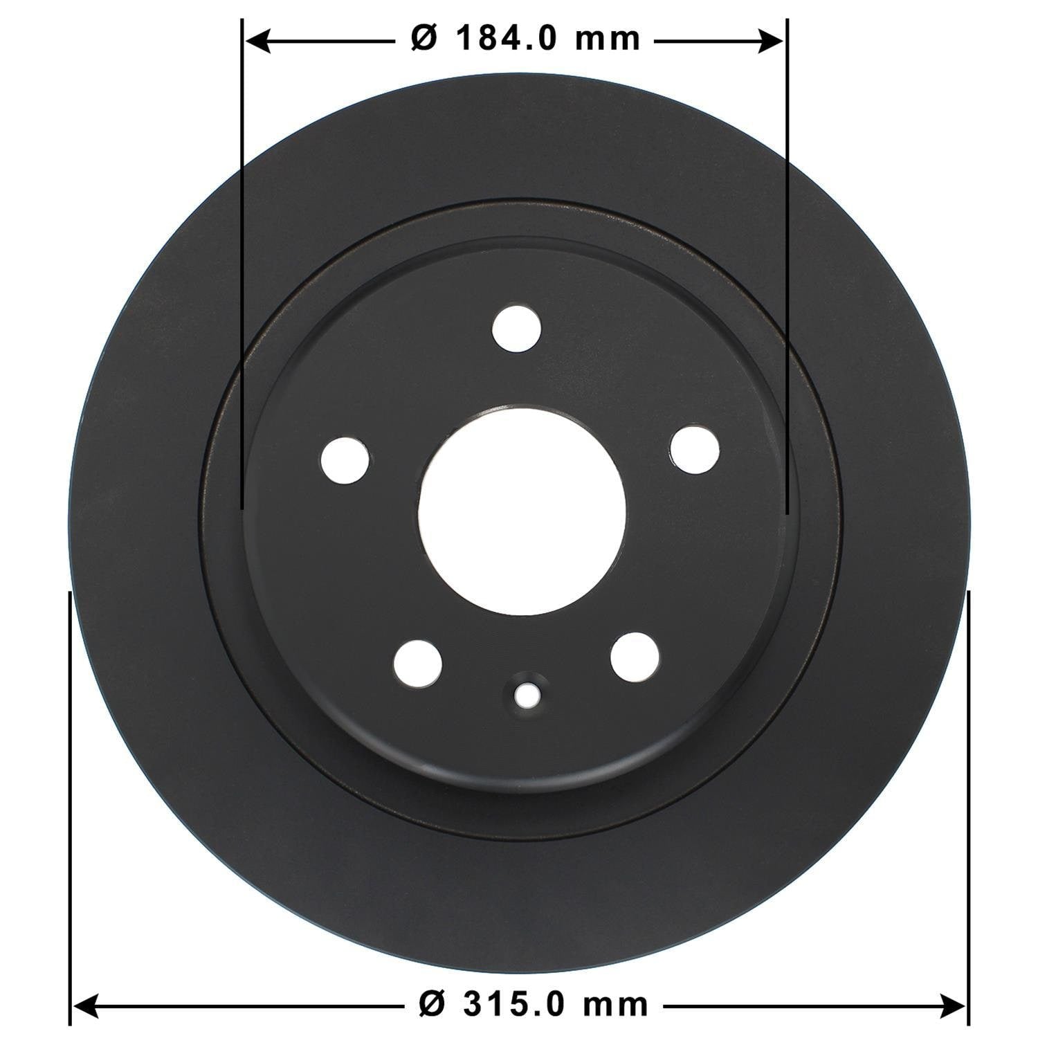 Gold Disc Brake Rotor 72095DG