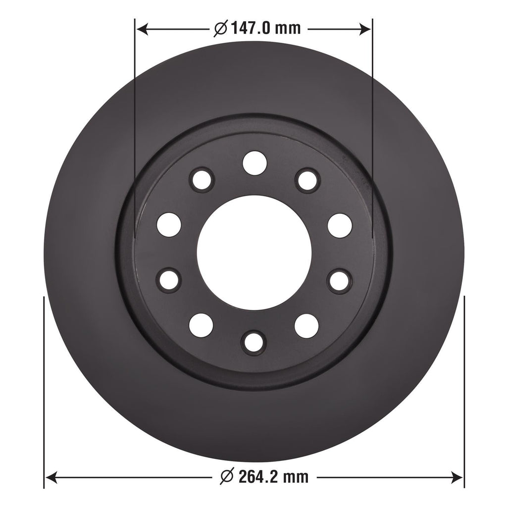 Gold Disc Brake Rotor 72121DG