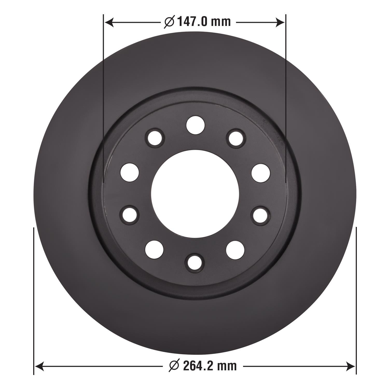 Gold Disc Brake Rotor 72121DG