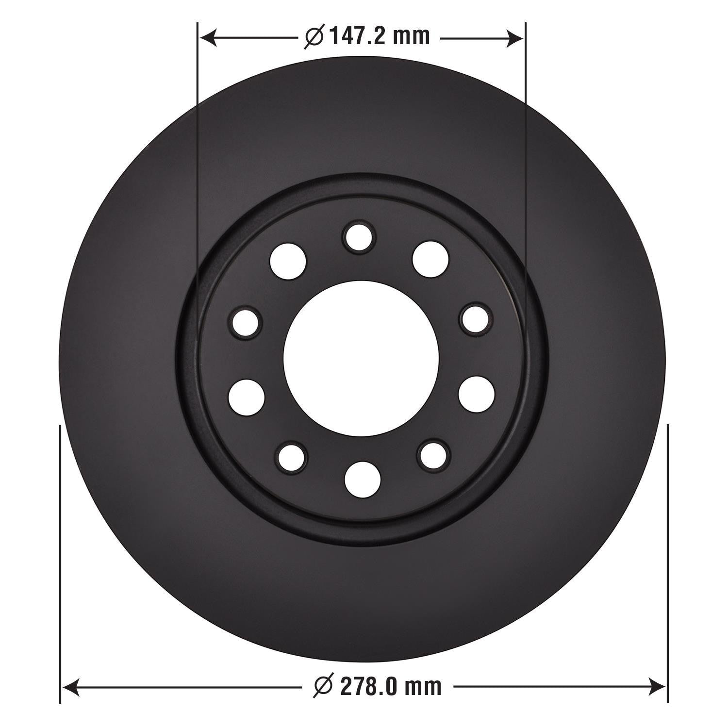 Gold Disc Brake Rotor 72123DG