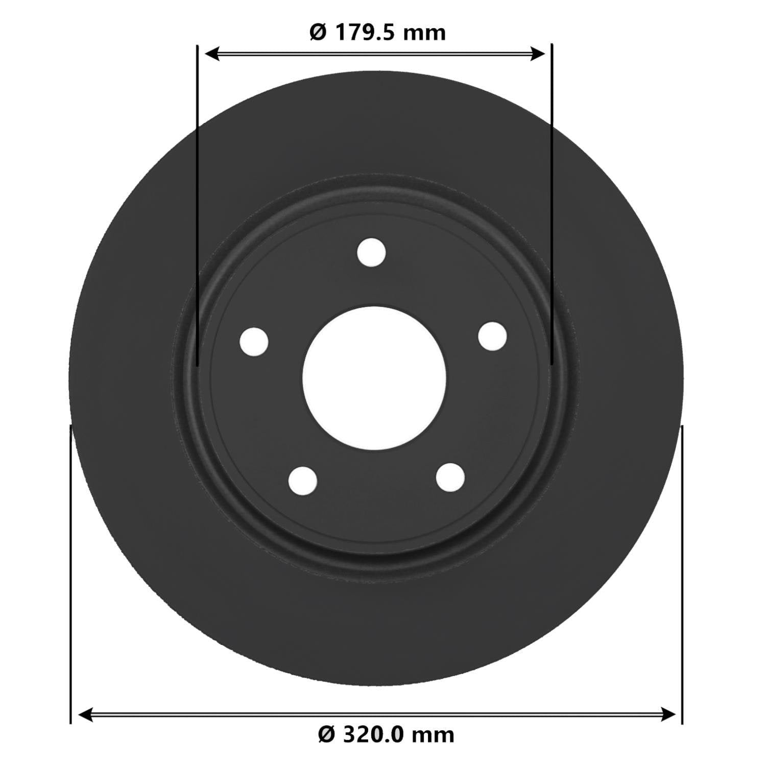 Gold Disc Brake Rotor 72135DG