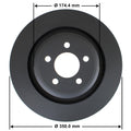 Gold Disc Brake Rotor 72231DG