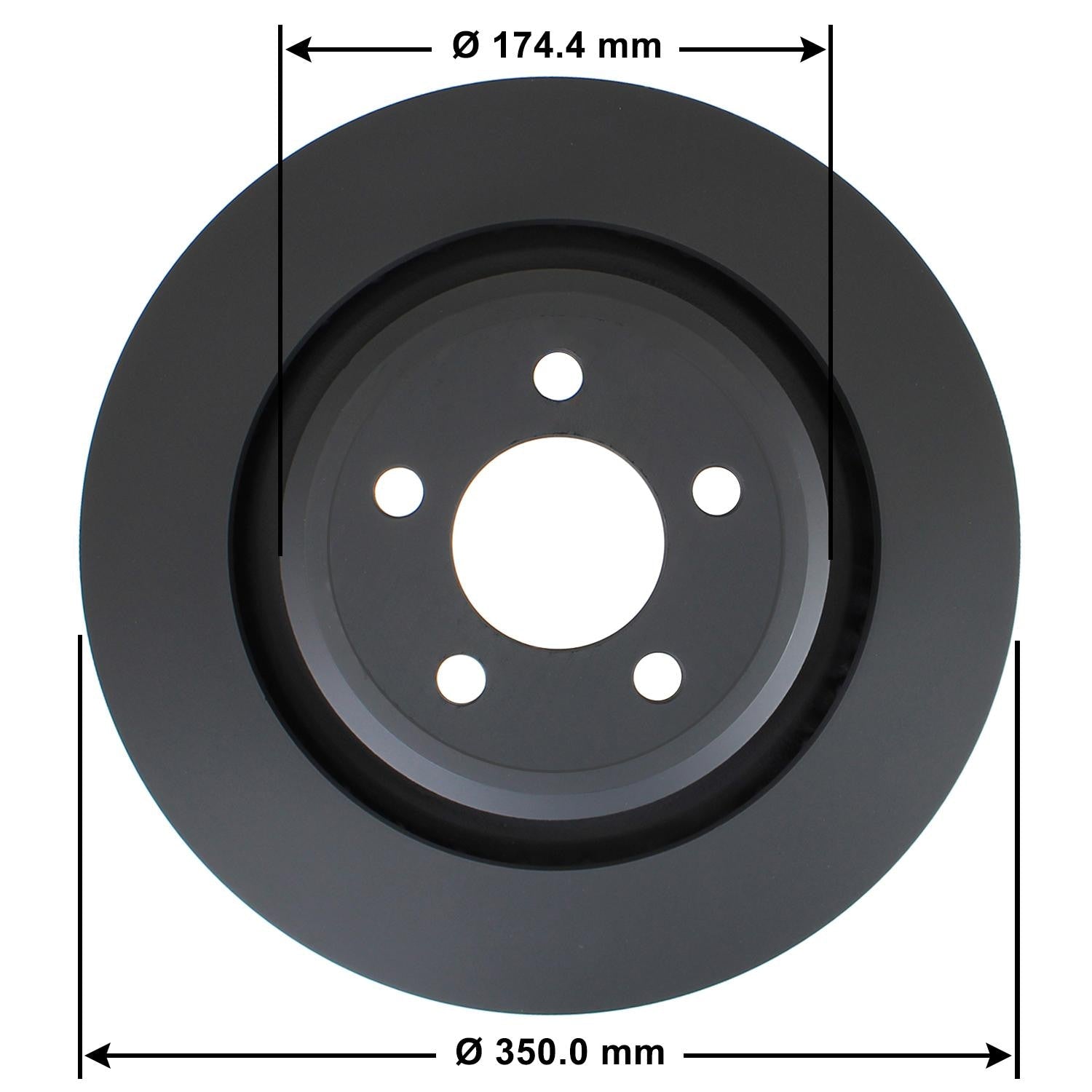 Gold Disc Brake Rotor 72231DG