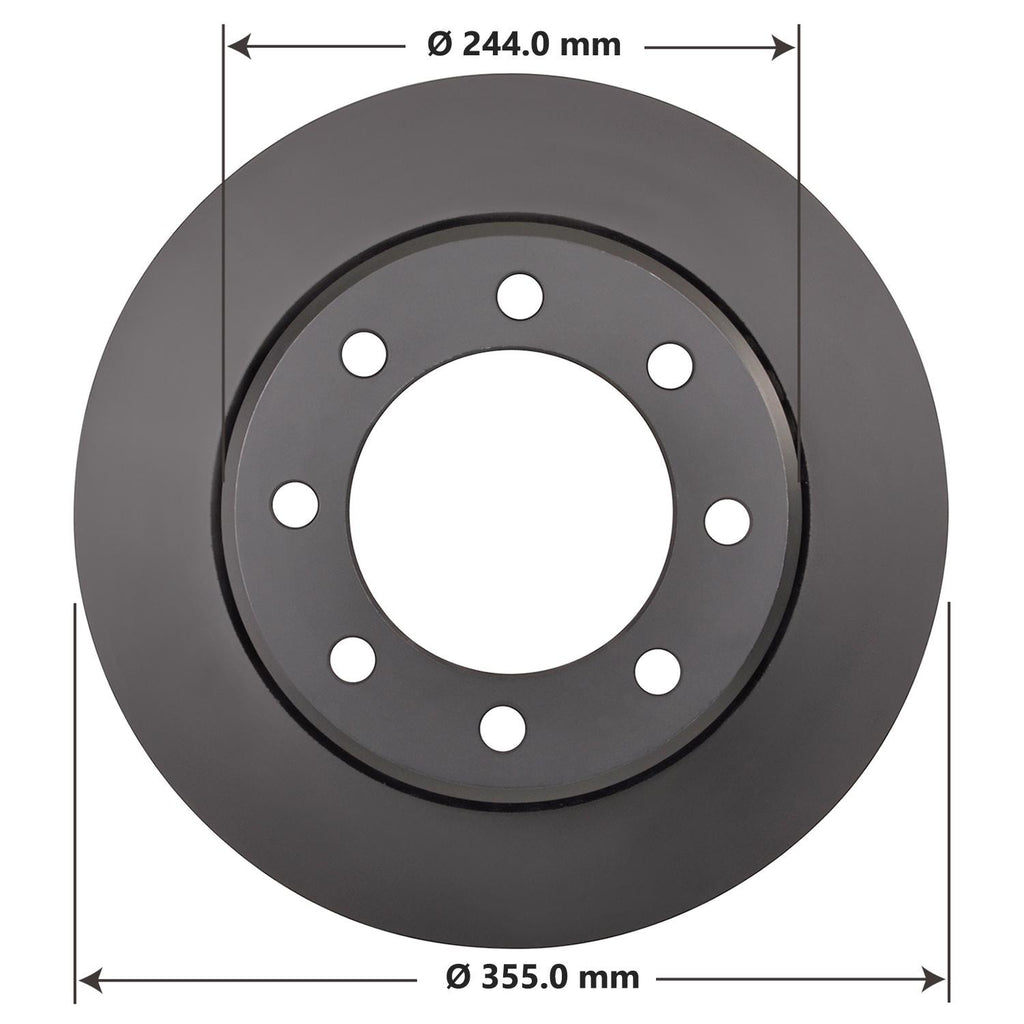 Severe Duty Disc Brake Rotor 72510SD