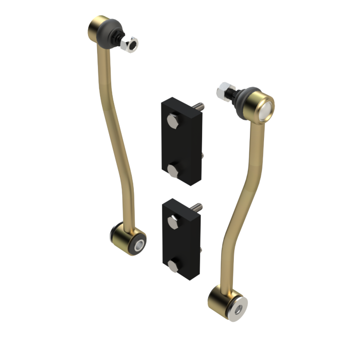 Jeep JL Wrangler Rear Offset Sway Bar Link Extension Kit, 12"