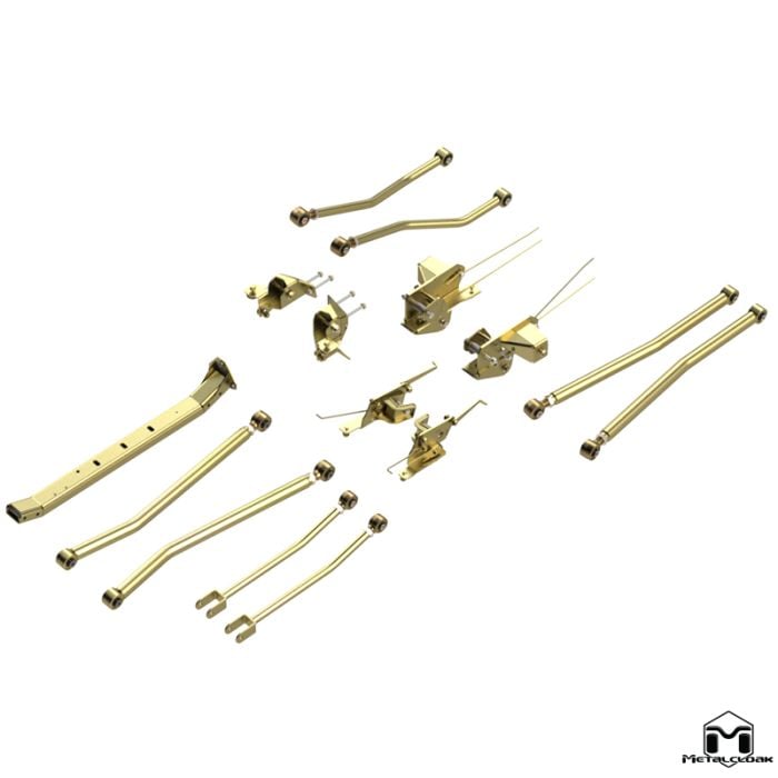 Bolt-On 4-Link Long Arm Upgrade System, Jeep JL Wrangler, 4-Door