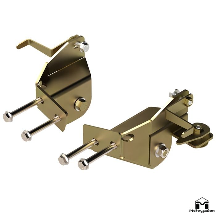 Jeep JLU Wrangler, JT Gladiator, 4-Link Front Lower Long Arm Bolt-In Mounting Brackets, 4-Door