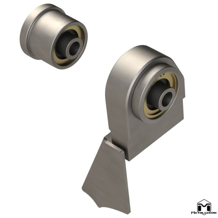 Front Duroflex Weld-On Bracket and Axle Bushing Kit, JK