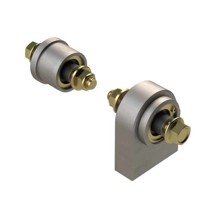 Front Duroflex Weld-On Bracket and Axle Bushing Kit, Jeep TJ/LJ Wrangler