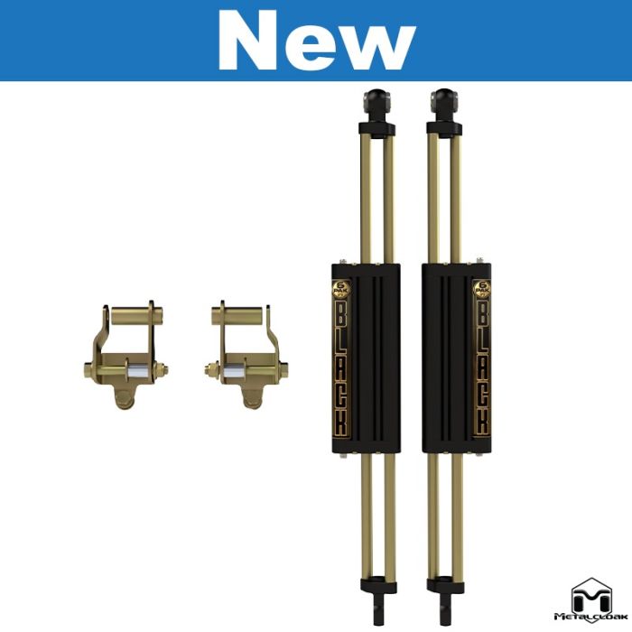 JL/JT Jeep Front 6Pak BLACK Shocks, Pair