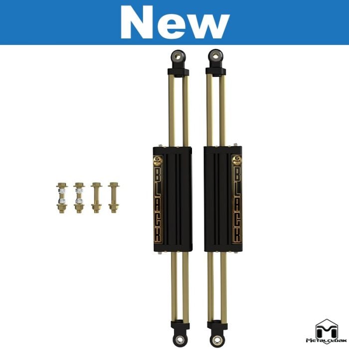 JT Gladiator Rear 6Pak BLACK Shocks, Pair