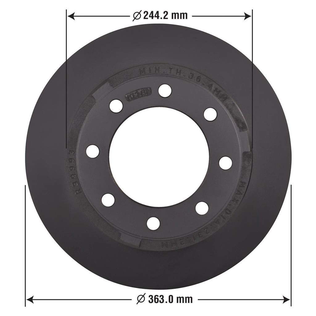 Gold Disc Brake Rotor 75016DG