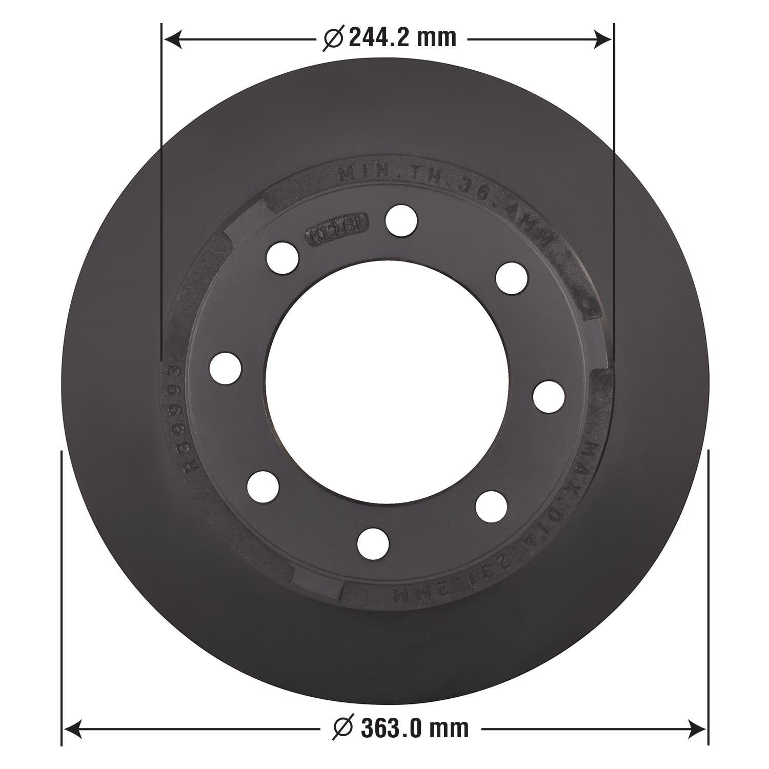 Gold Disc Brake Rotor 75016DG