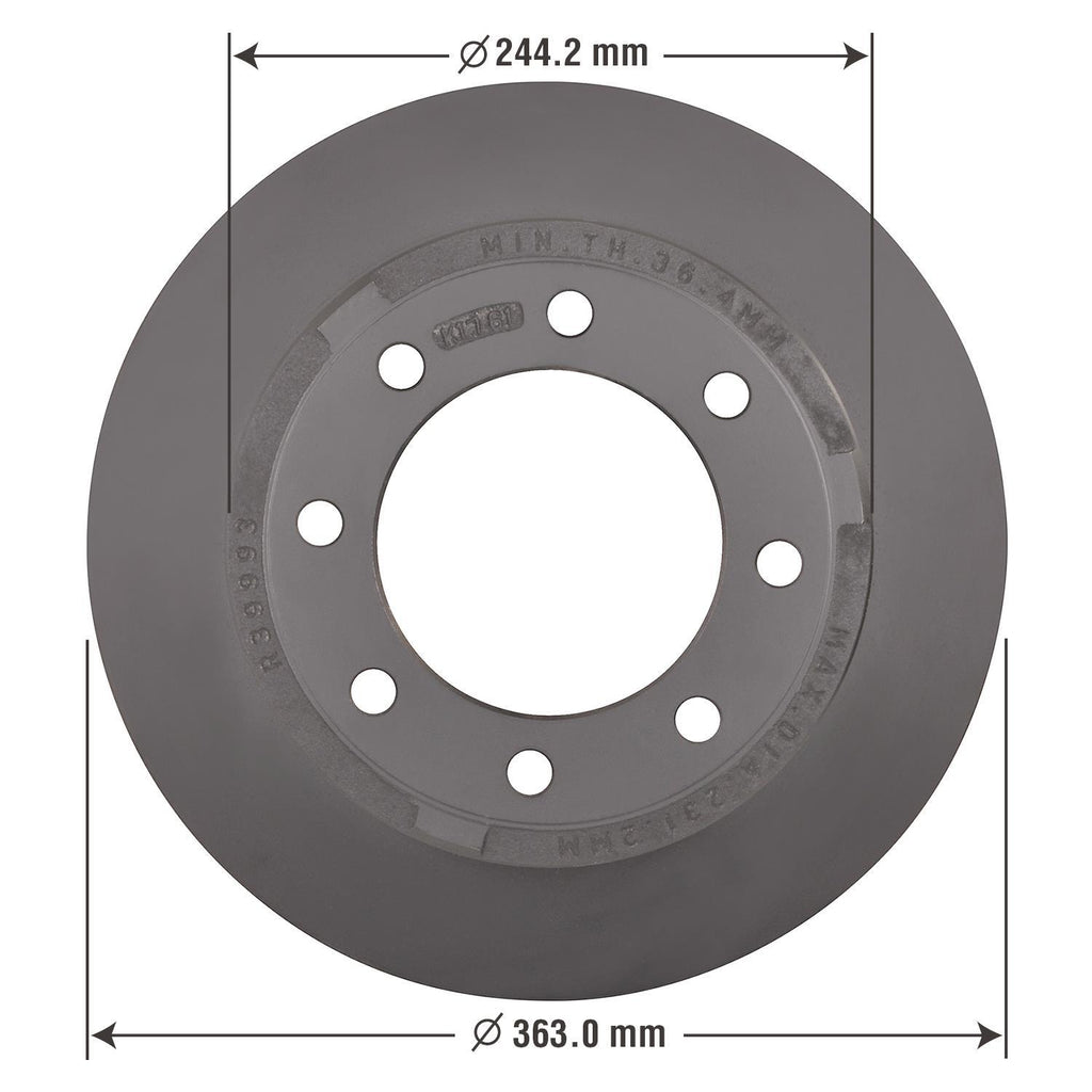 Severe Duty Disc Brake Rotor 75016SD