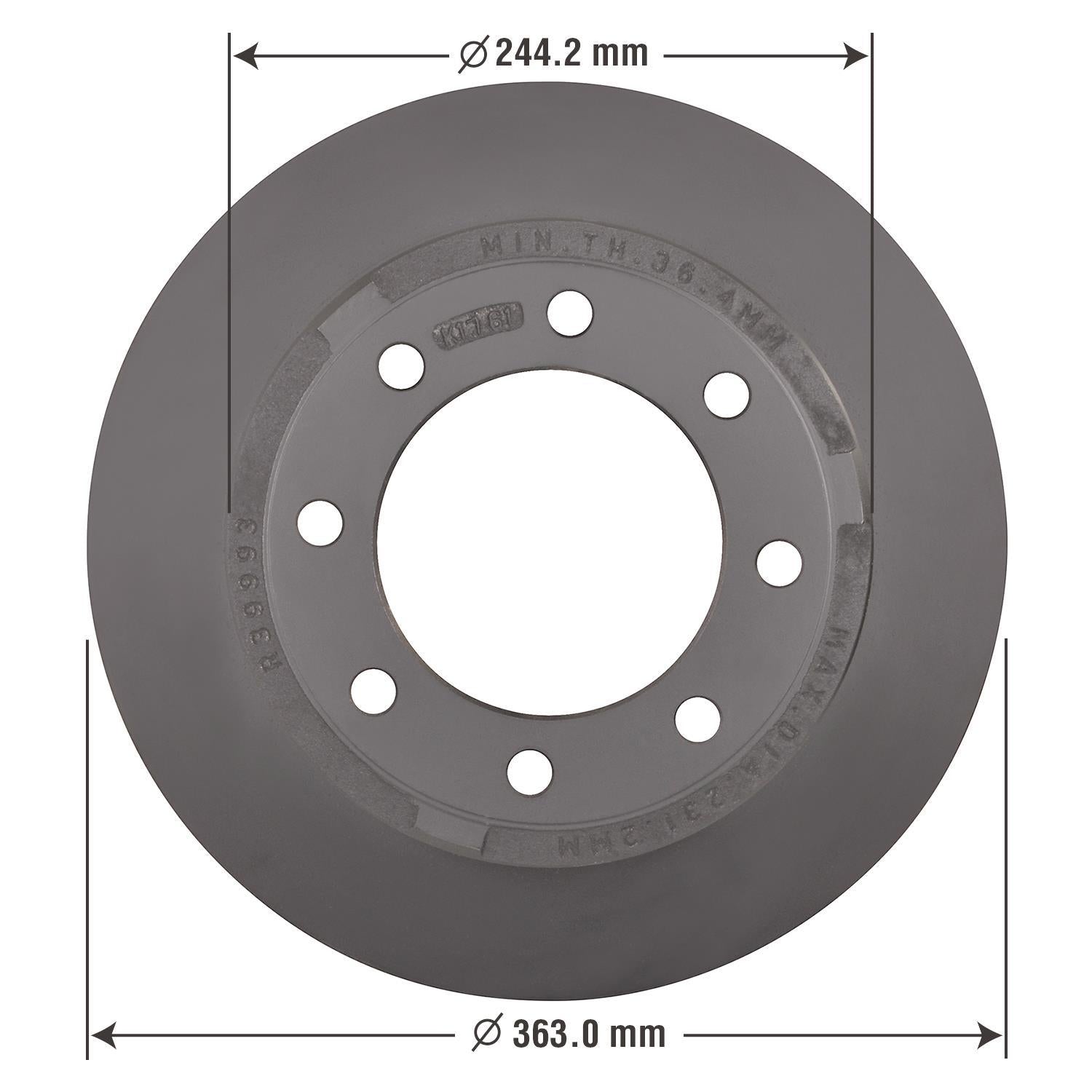 Severe Duty Disc Brake Rotor 75016SD