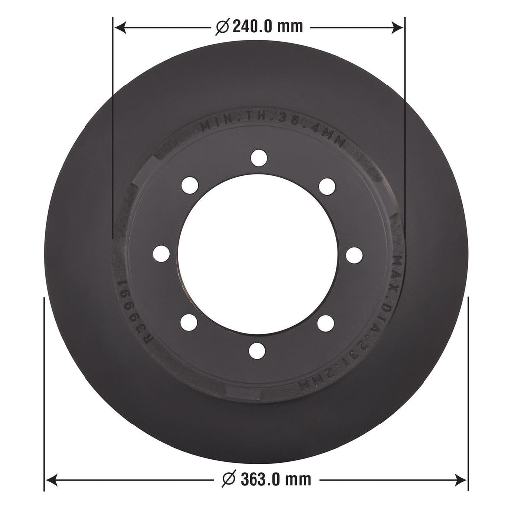 Gold Disc Brake Rotor 75018DG