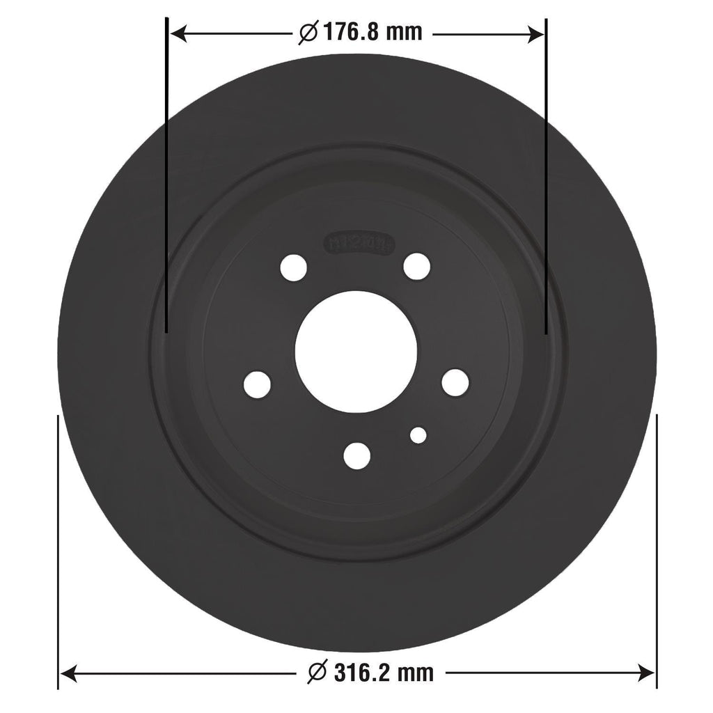 Gold Disc Brake Rotor 75020DG