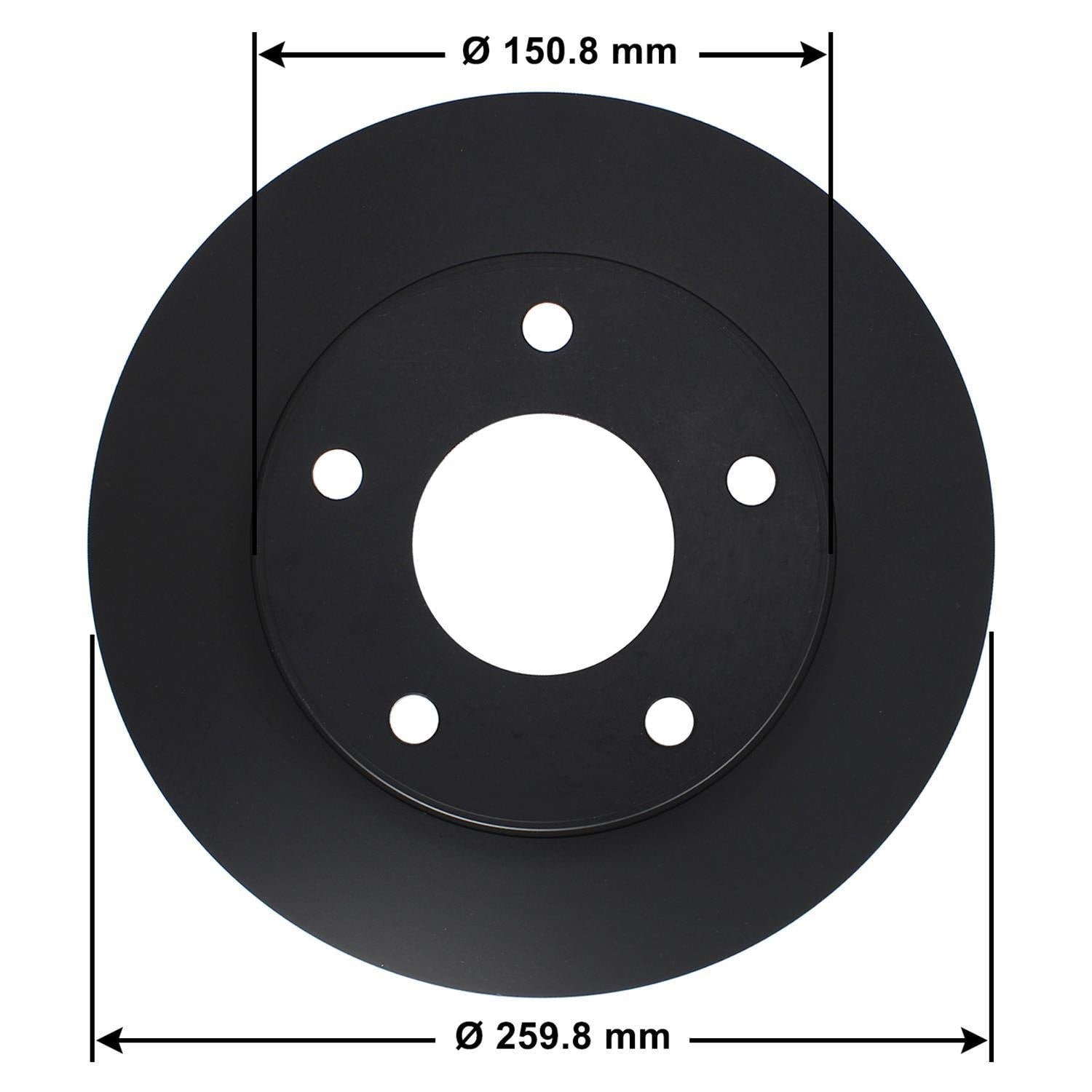 Gold Disc Brake Rotor 76036DG