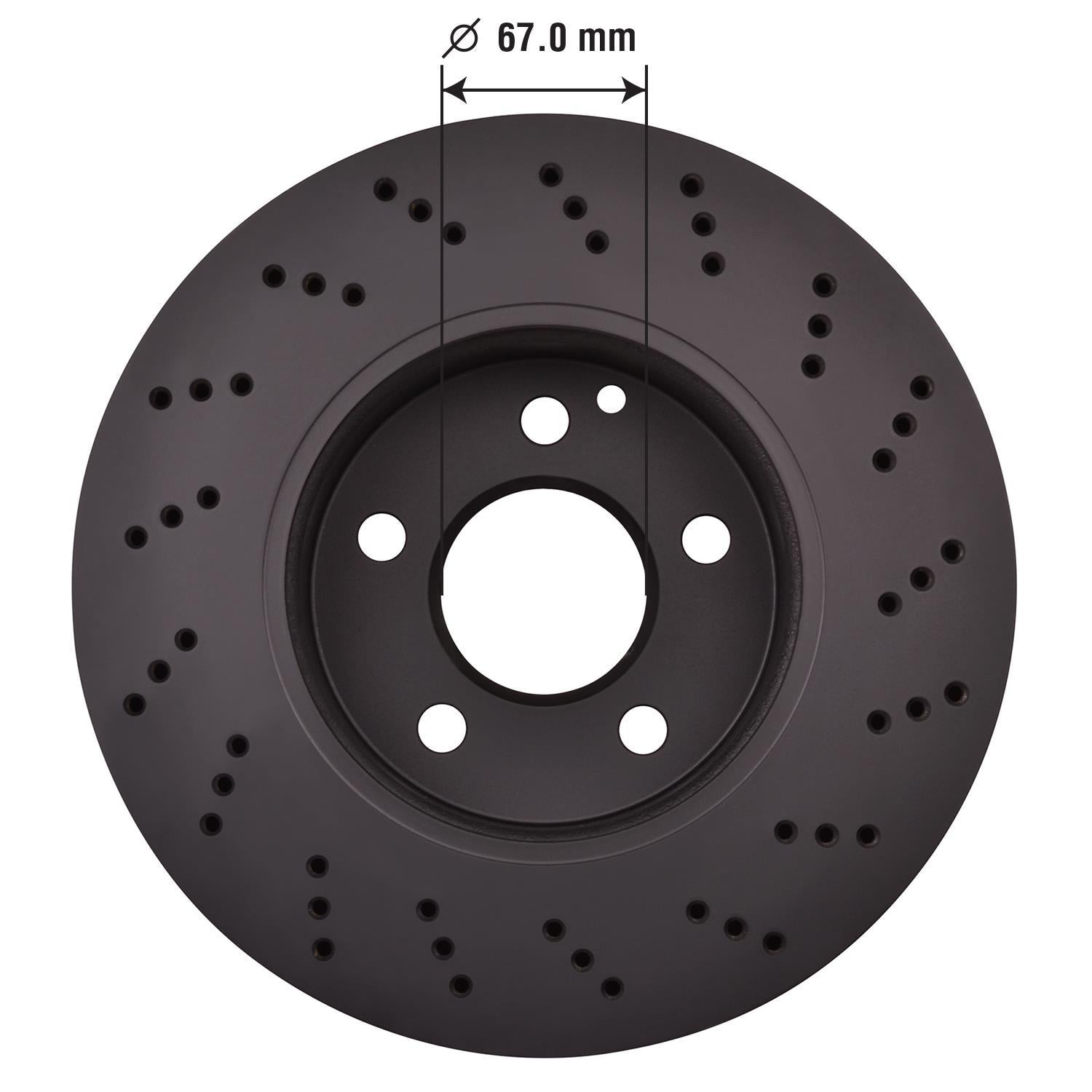Gold Disc Brake Rotor 76607DG
