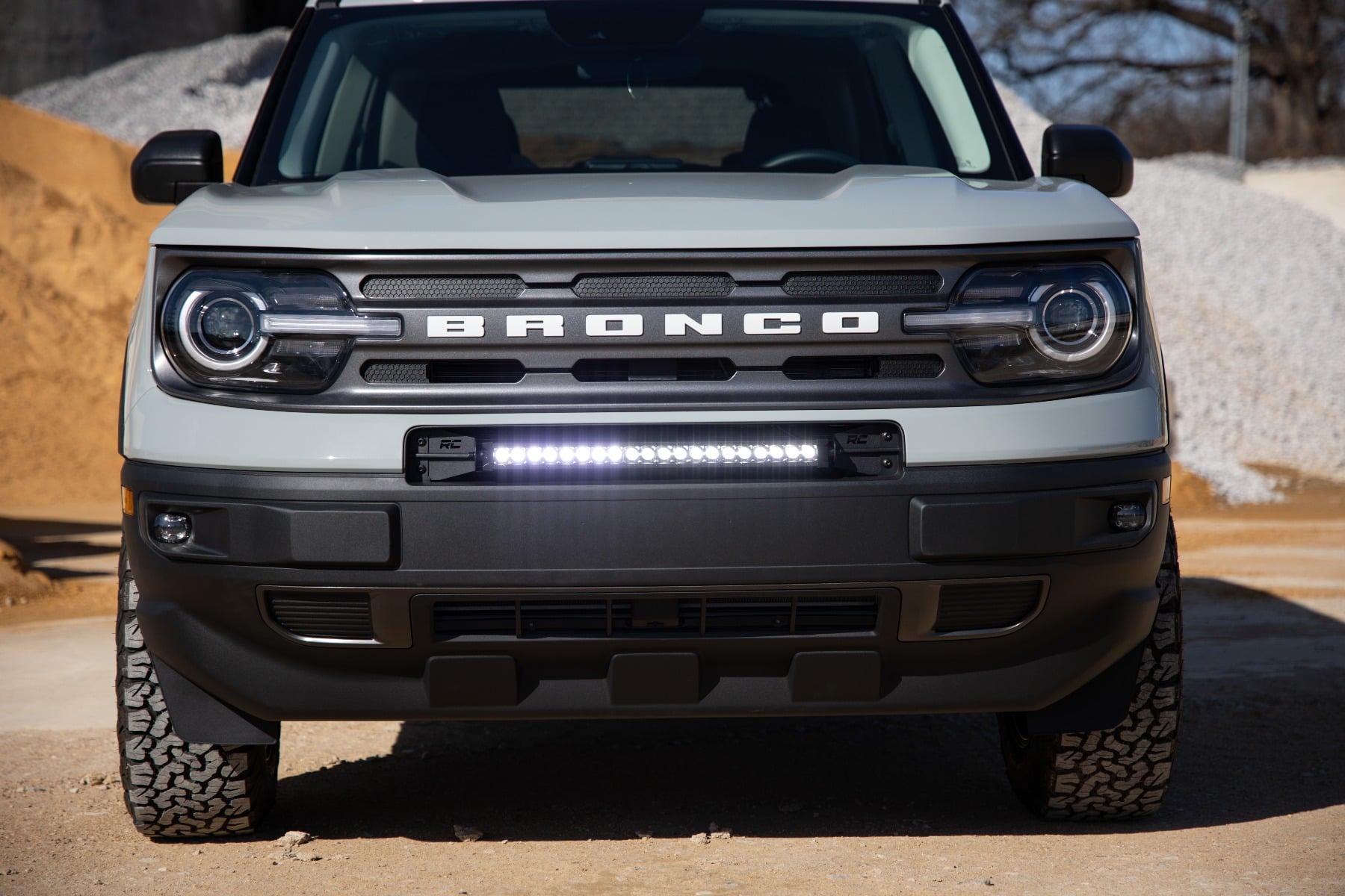 LED Light Kit | Bumper Mount | 20" Black Single Row | Ford Bronco Sport (21-26)