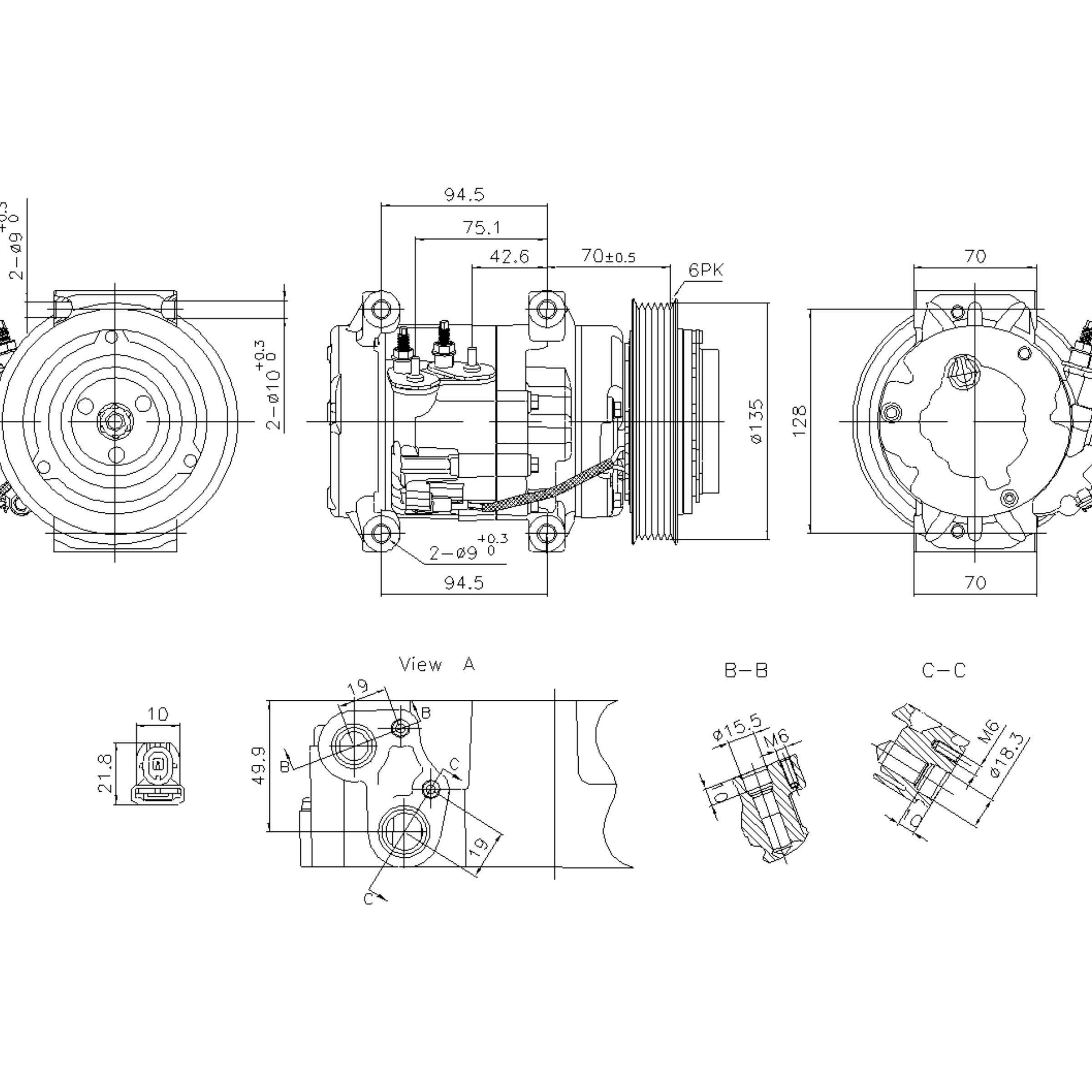 Nissens A/C Compressor 891052