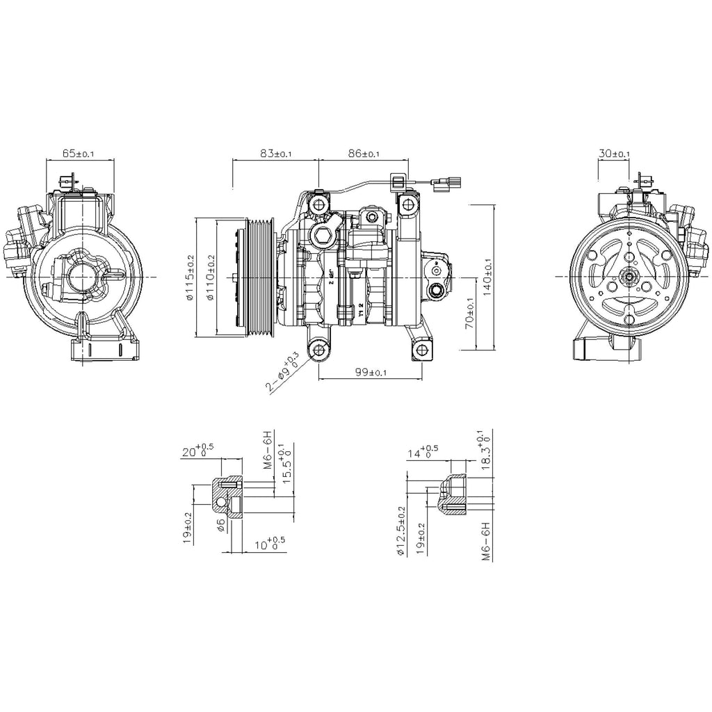 Nissens A/C Compressor 891130