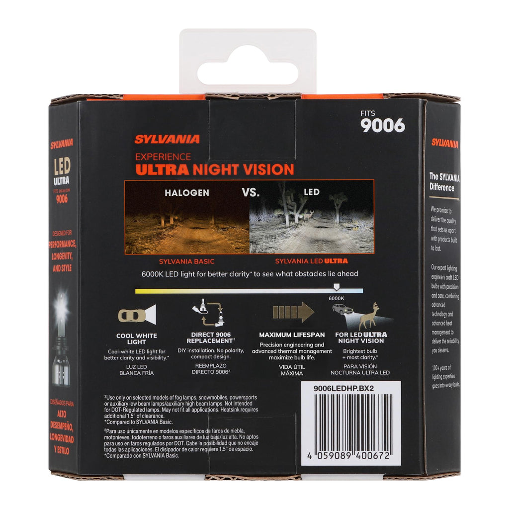 Sylvania LED Ultra Bulb 9006LEDHPBX2