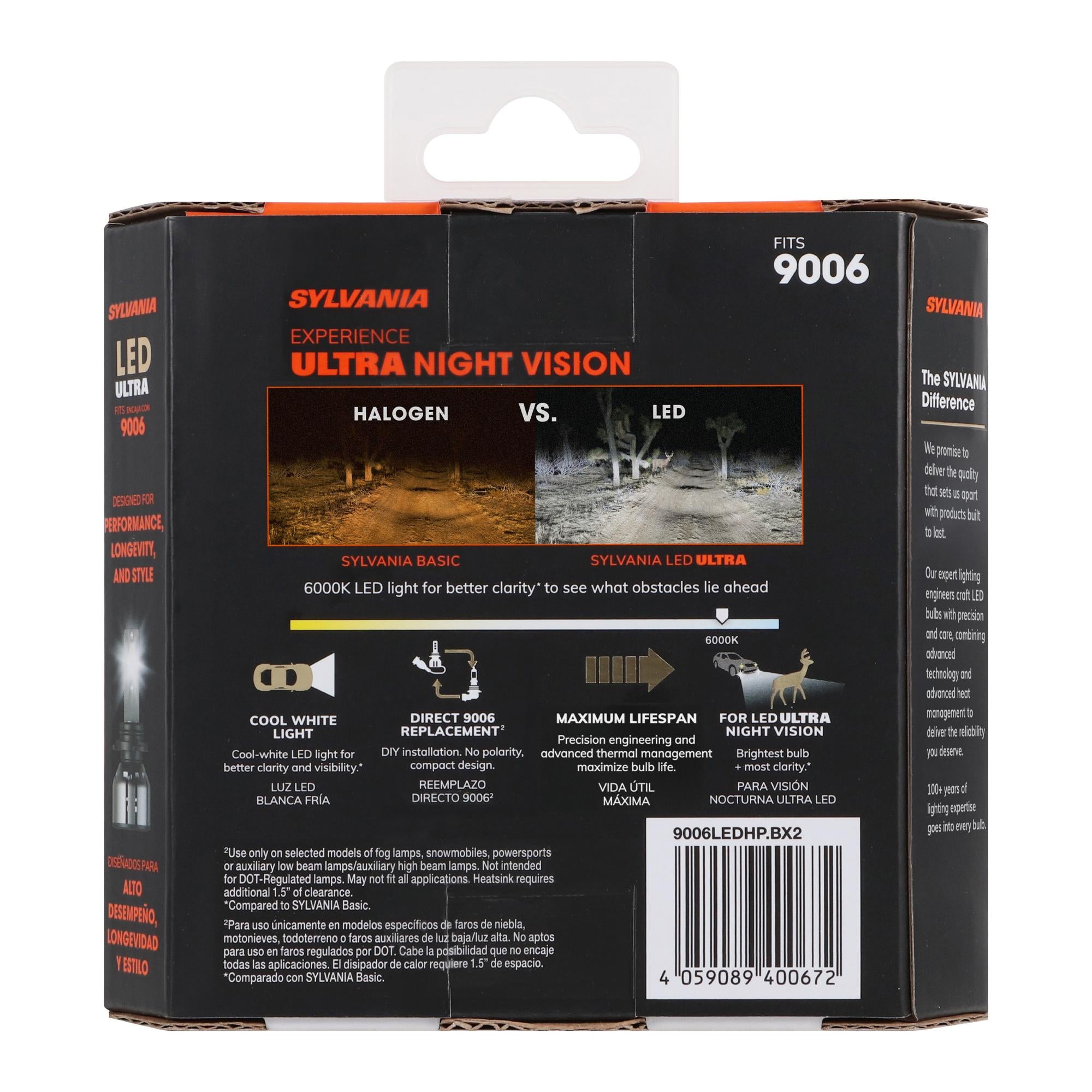 Sylvania LED Ultra Bulb 9006LEDHPBX2