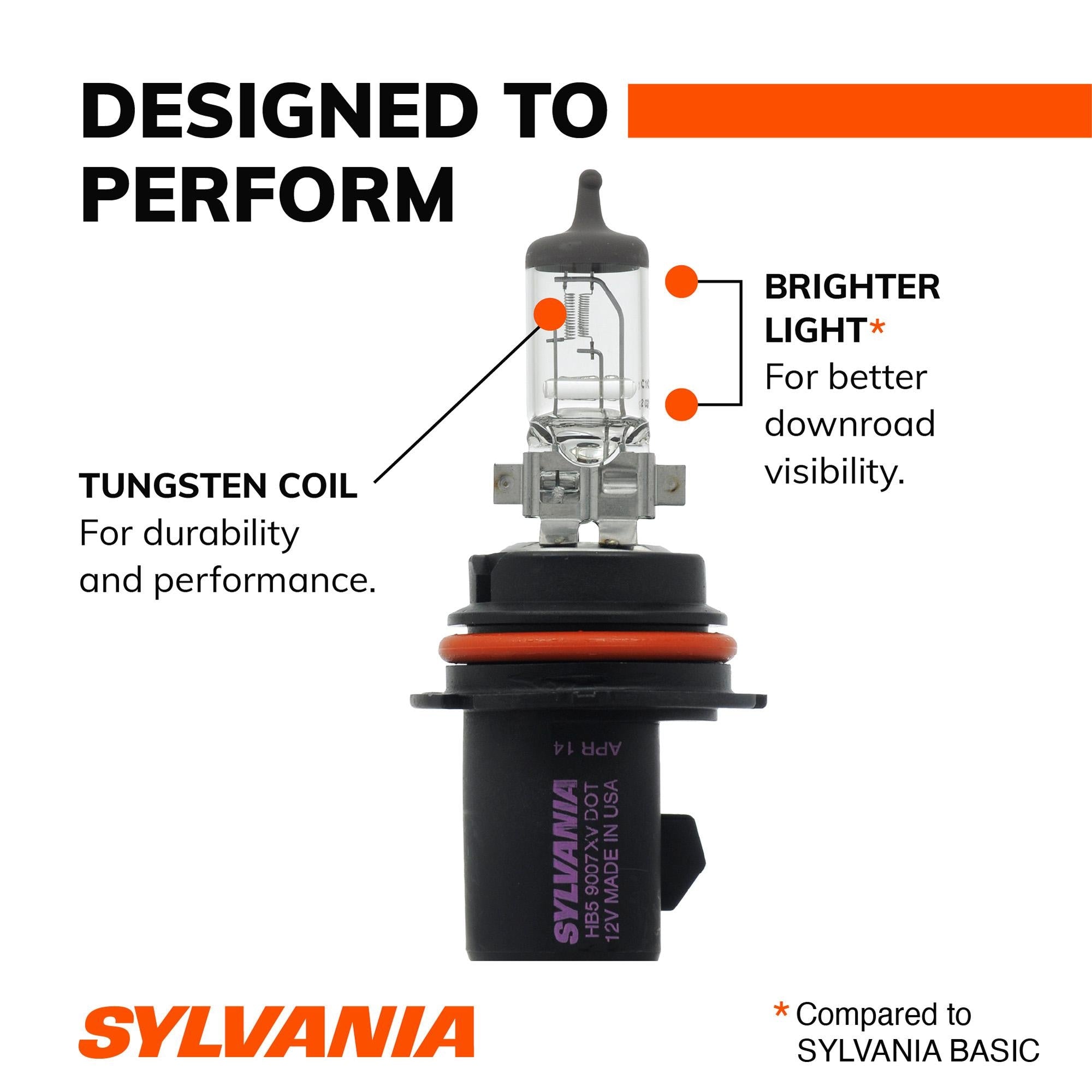 Sylvania XtraVision Headlight Bulb 9007XV-2